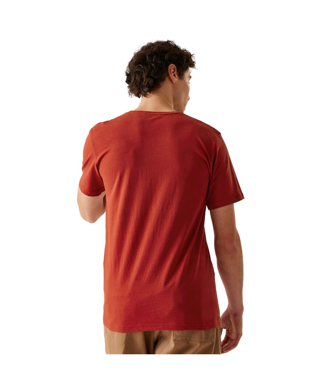T-shirt Cline Explore Homme Ocre Rouge Regatta-4