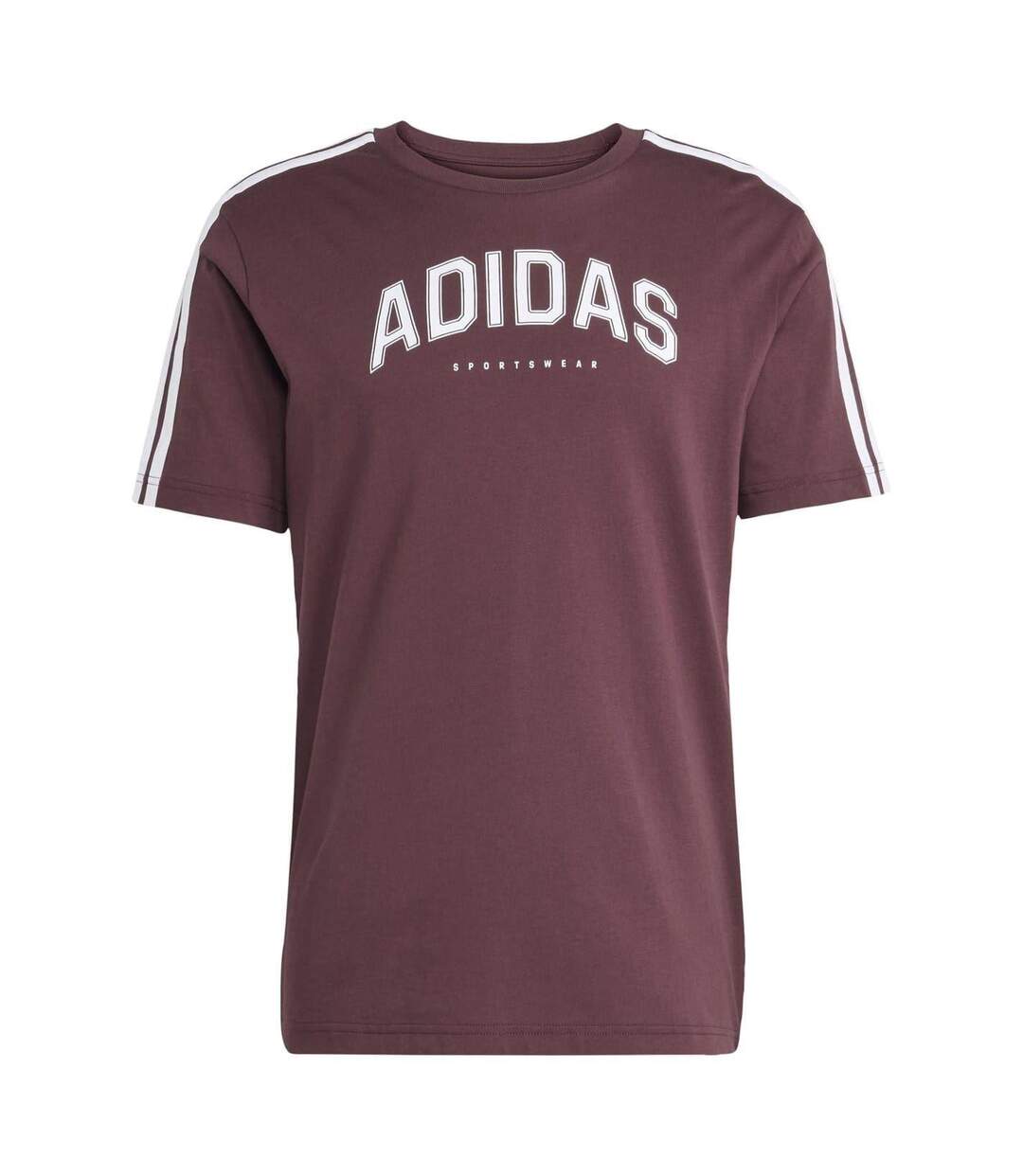 T-shirt Motif/style Universitaire Linear Graphic Homme Rubis Adidas-2