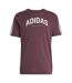 T-shirt Motif/style Universitaire Linear Graphic Homme Rubis Adidas-2