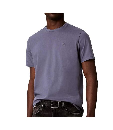 T-Shirt gris bleuté homme calvin klein jeans classic monogram
