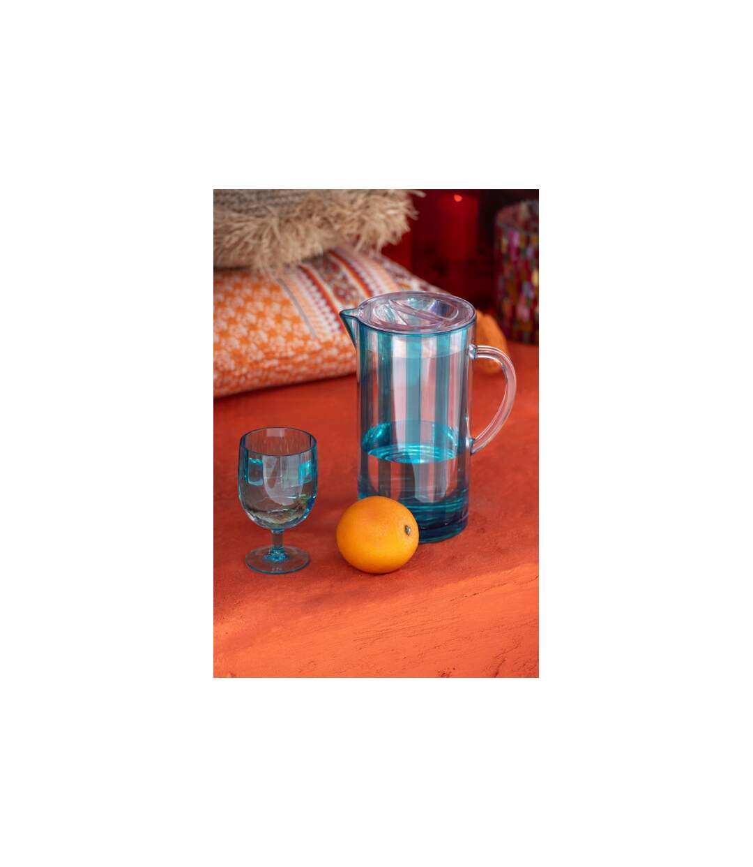 Carafe en Plastique Mélanie 2,36L Bleu