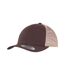 Casquette Trucker Motif/style Rétro Marron Kaki Flexfit-3