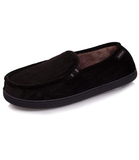 Isotoner Chaussons Mocassins homme dessus velours et semelle grand confort