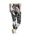 Legging Noir/Blanc Femme Adidas Flower - M-2