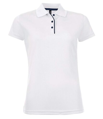 Polo sport performer - Femme - 01179 - blanc