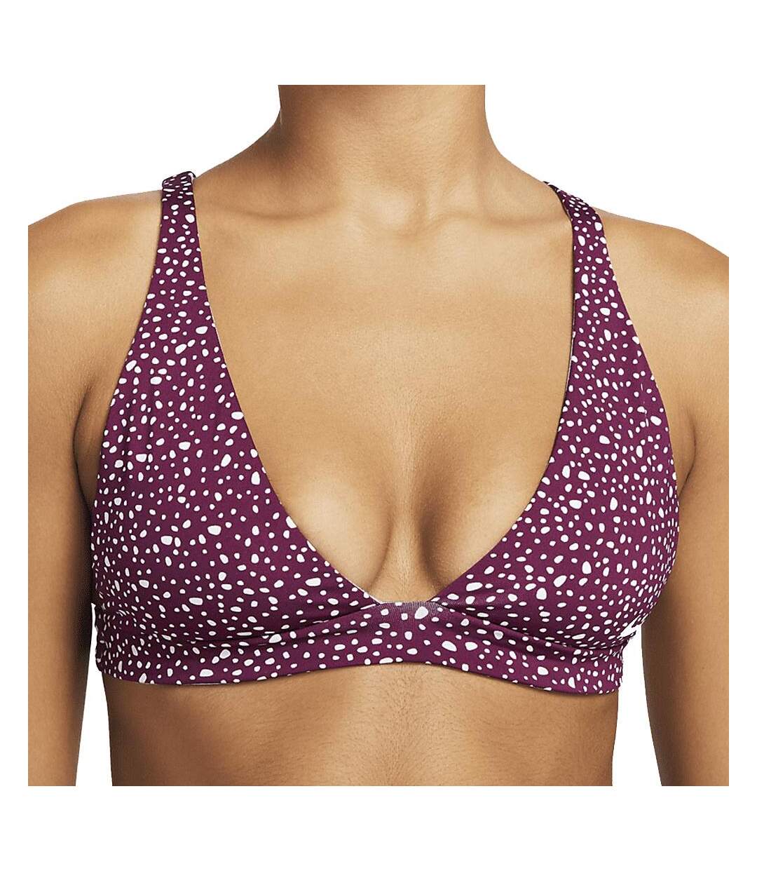 Haut de maillot de bain Violet Femme Nike Reversible Bralette - L-1