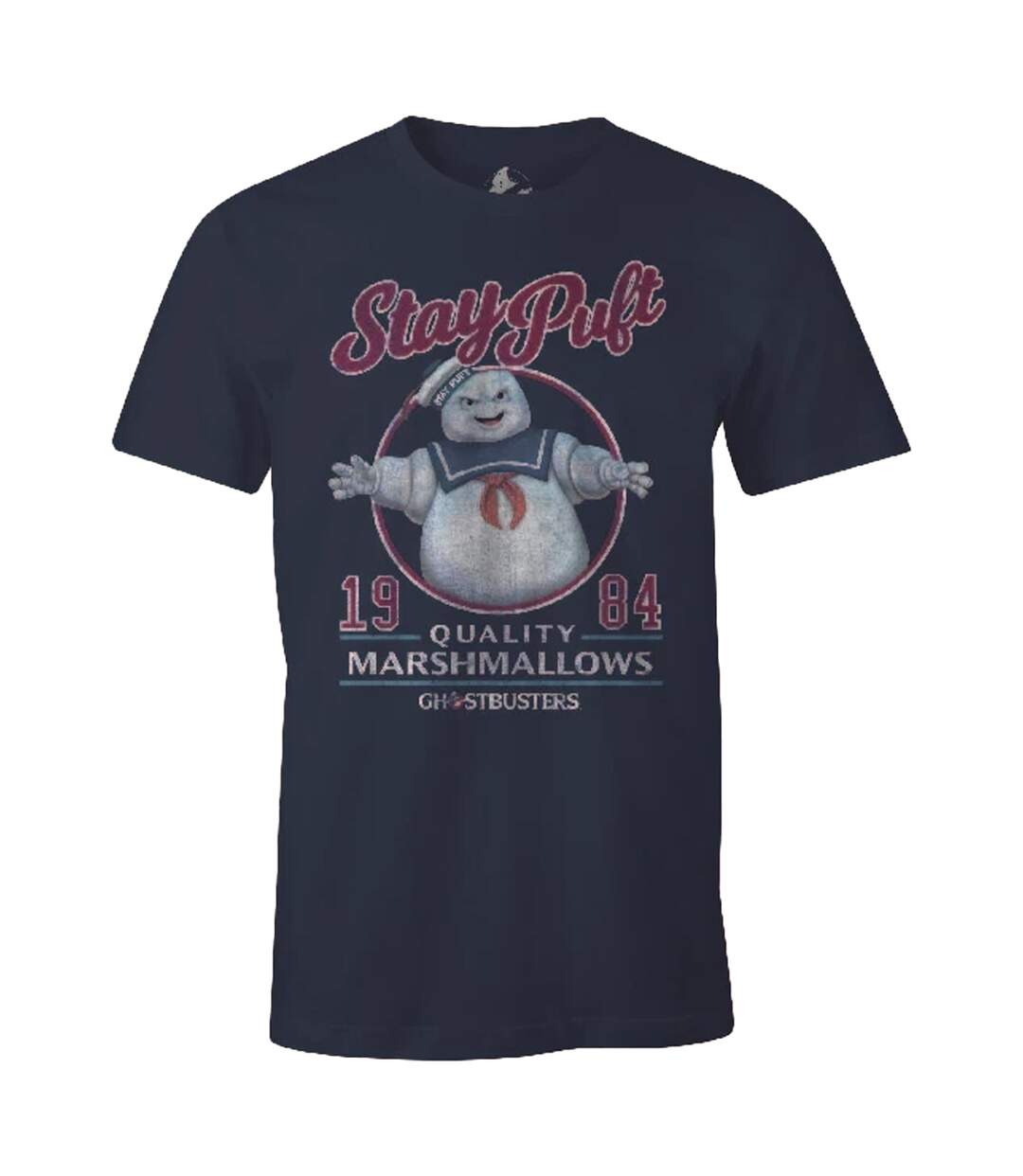 T-shirt Motif/style Logo Homme Bleu Marine Ghostbusters-1