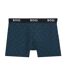 Lot De 3  Boxers Homme Bleu Noir Boss-2