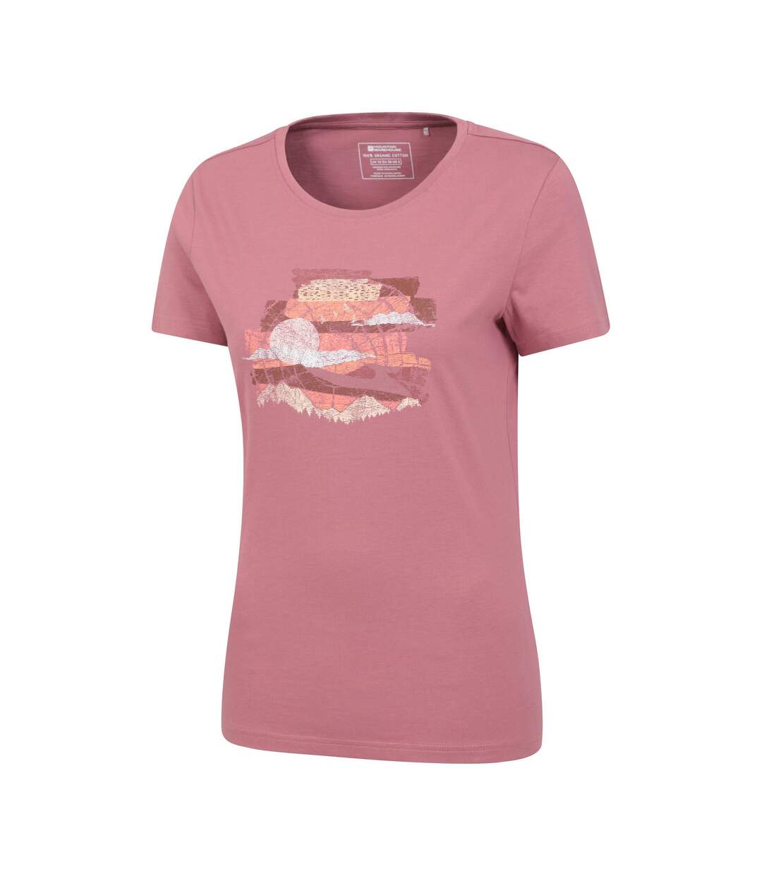 T-shirt femme rose foncé Mountain Warehouse