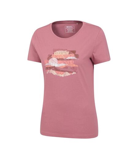 Mountain Warehouse Womens/Ladies Landscape Natural T-Shirt (Dark Pink) - UTMW2352