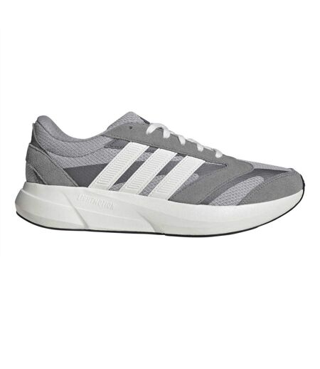 Mens Lightshift 2 Suede Trainers Grey White Iron Adidas