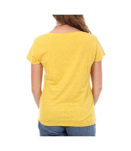 T-shirt jaune femme teddy smith narcy - s