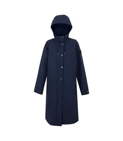 Womens/ladies reinna long length waterproof jacket navy Regatta
