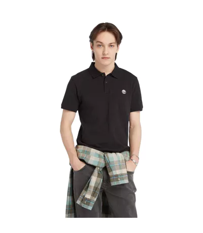 Polo Manches Courtes Style Logo Oyster River Homme Noir Timberland