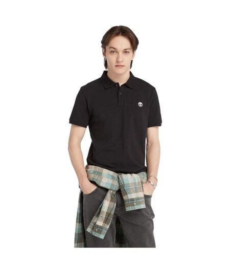 Polo Manches Courtes Style Logo Oyster River Homme Noir Timberland