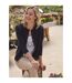 Womens/ladies Plain Cashmere Crew Neck Classic Cardigan Navy WoolOvers-2