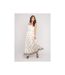 Robe longue bretelles avec motif ILKANIE - Dona X Lisa-4