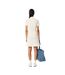 Robe Portefeuille Manches Courtes Femme Blanc Lacoste-3