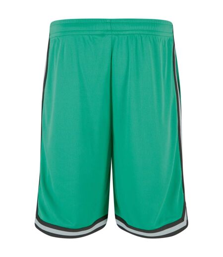 Short Motif/style À Rayures Homme Vert Sombre Noir Blanc Urban Classics