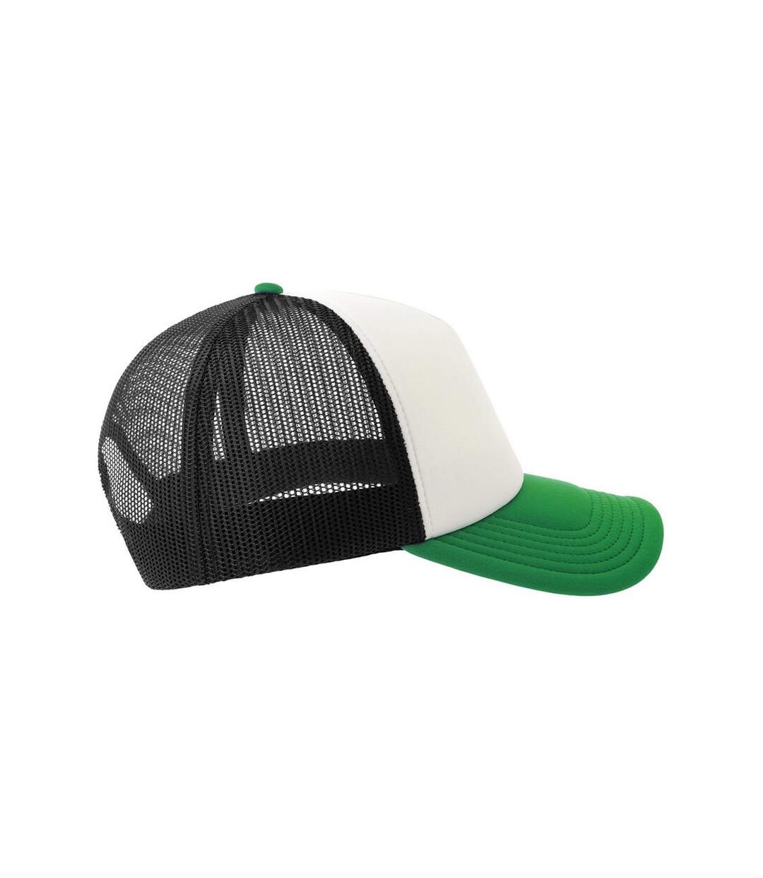 Casquette Trucker Motif/style 5 Panneaux Rapper-s Adulte Blanc Noir Vert Atlantis-3