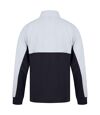 Finden & Hales Mens Quarter Zip Track Top (Navy/White)