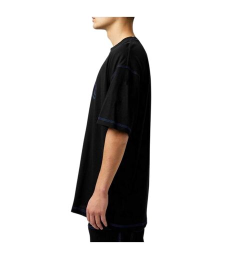 Mens Embroidered Logo Stitched T-shirt Black Hugo