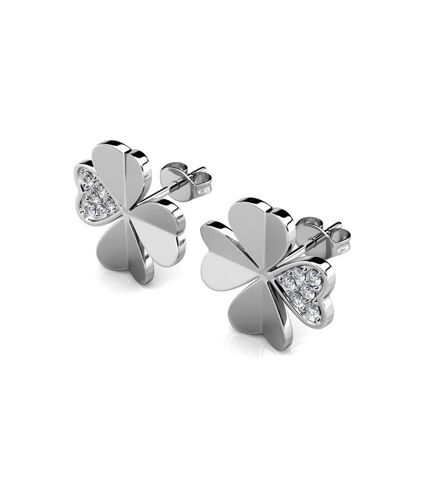 Boucles d'oreilles Clover Petal, Cristal d'Autriche