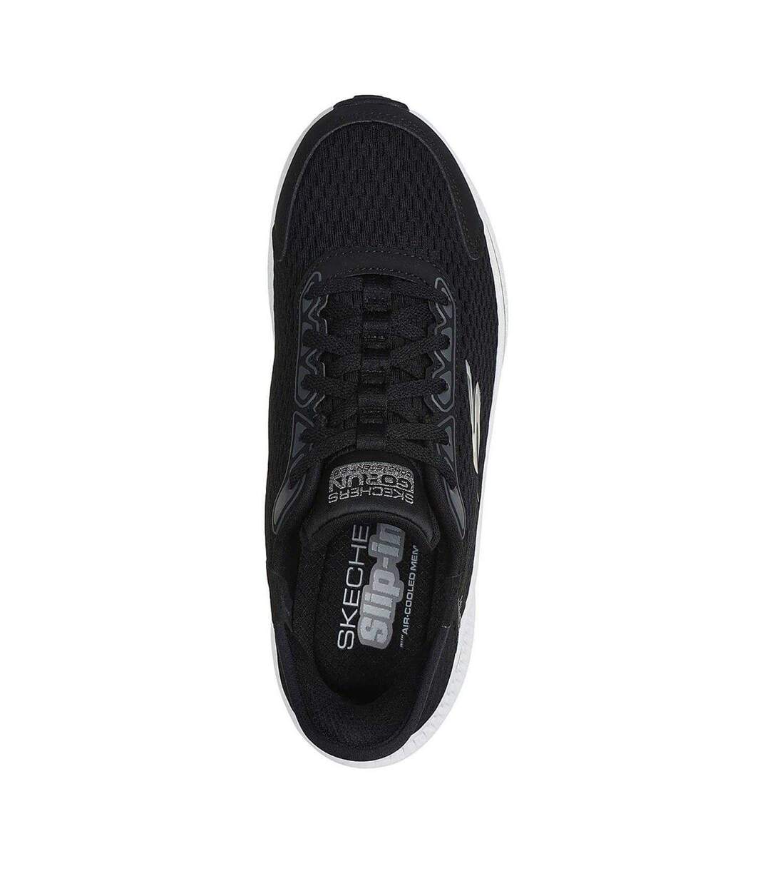 Womens/ladies Go Run Consistent Slip-in Workout Flat Shoes Black Skechers-3