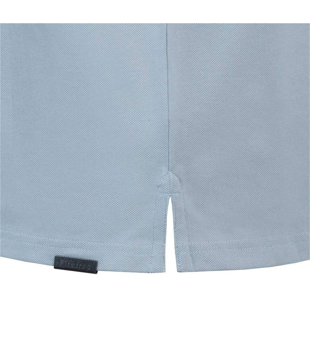 Polo Motif/style Logo Lazer Homme Bleu Noir Firetrap-3