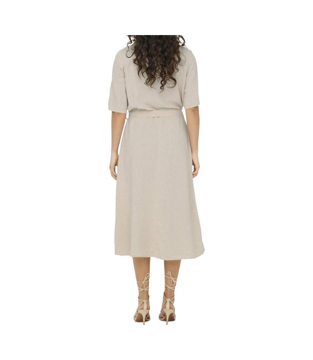 Robe écru femme jdy says-2