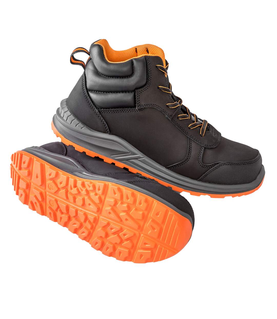 Bottines De Sécurité Stirling Homme Noir Gris Orange WORK-GUARD By Result-3