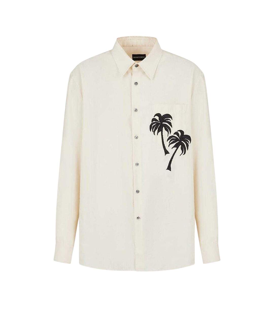 Mens Long-sleeved Shirt Cream Emporio Armani EA7-2