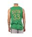 Maillot de basket vert homme sport zone tank boston 33-2