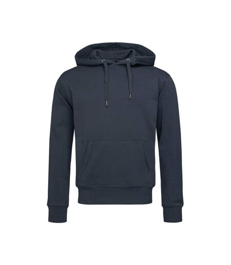 Mens active sweat hoody blue midnight Stedman