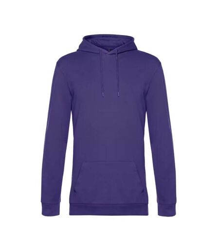 Sweat À Capuche Motif/style Uni Homme Violet Éclatant B&C