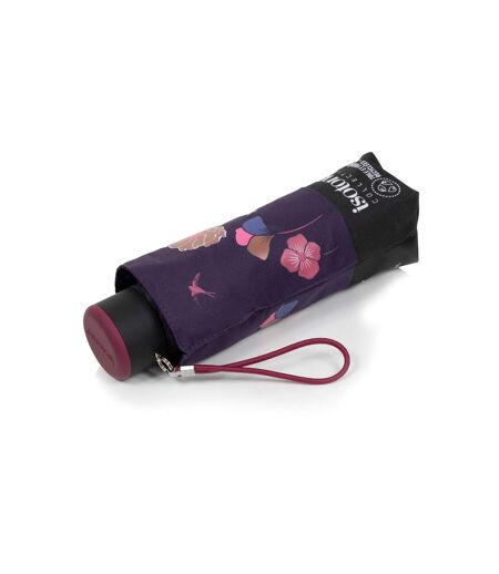 Isotoner Parapluie femme compact, solide, ultra déperlant, à ouverture manuelle