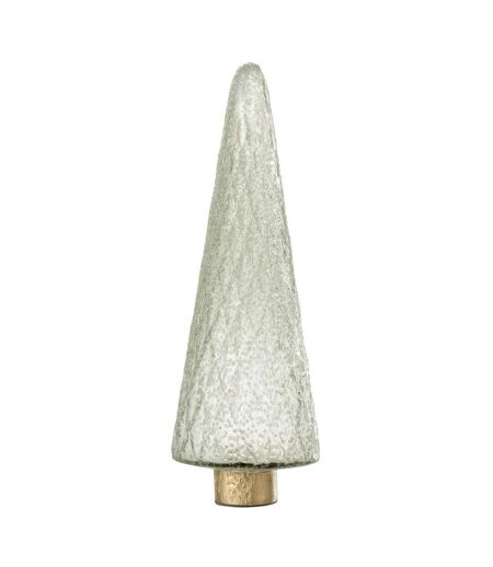 Sapin de Noël Déco en Verre Ema 39cm Transparent