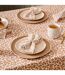 Lot de 4 Serviettes de Table Leopardi 40x40cm Beige-4