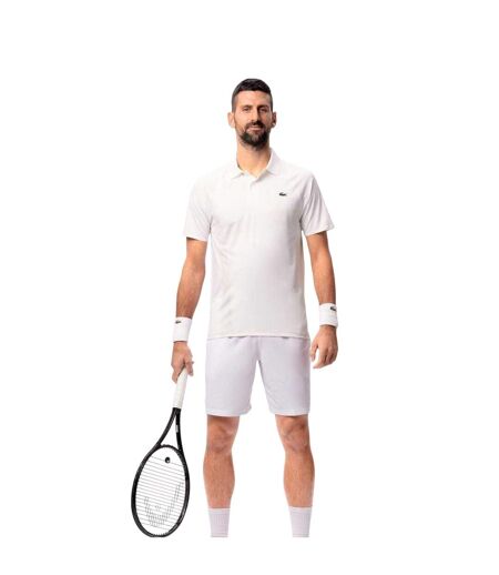 Polo Novak Djokovic On Court Homme Blanc Lacoste