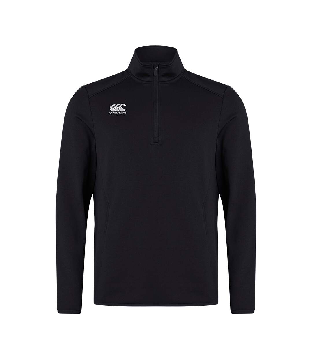 Mens Club Quarter Zip Training Midlayer Black Canterbury-2