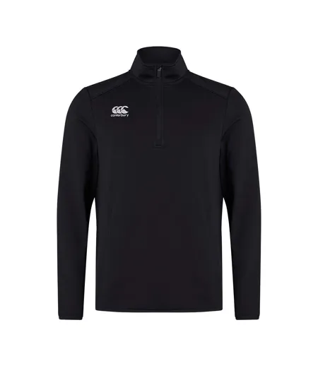 Mens Club Quarter Zip Training Midlayer Black Canterbury
