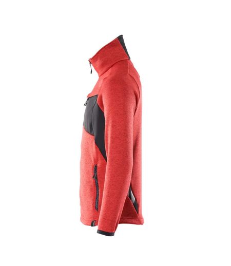 Mens Accelerate Knitted Jacket Traffic Red Black Mascot