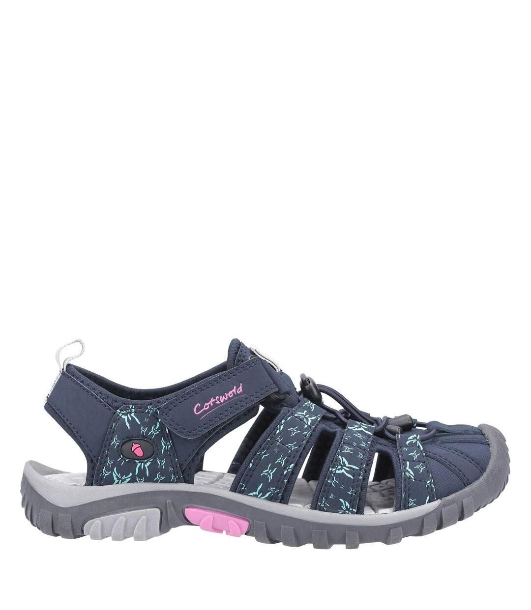 Cotswold Womens/Ladies Sandhurst Touch Fastening Sandal (Navy/Pink) - UTFS7106