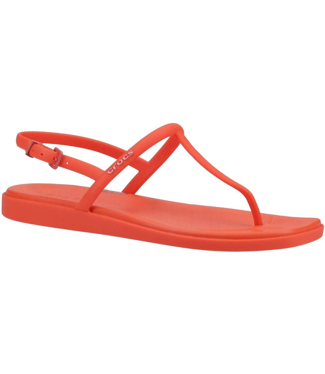 Tongs miami femme rouge vif Crocs-1