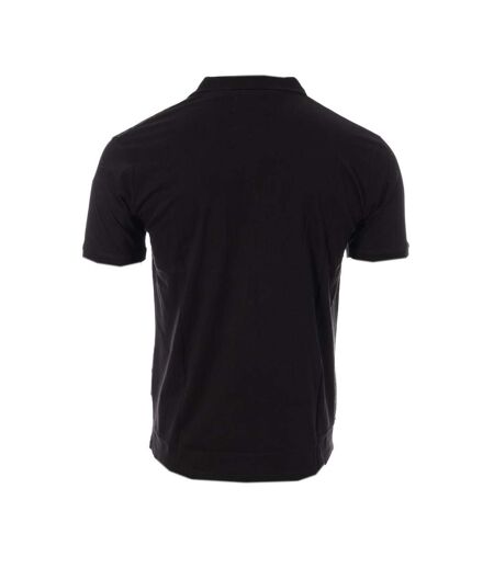 Polo Noir Homme RMS26 Micromotif - 3XL