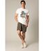 T-shirt en coton à manches courtes avec graphisme sur le devant CAIMAN-1