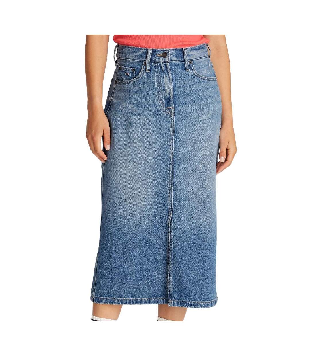 Jupe longue bleu femme tommy hilfiger claire - 25-1
