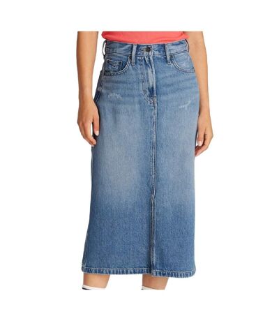 Jupe longue bleu femme tommy hilfiger claire - 25