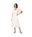 Robe mi-longue femme blanc cassé Dorothy Perkins