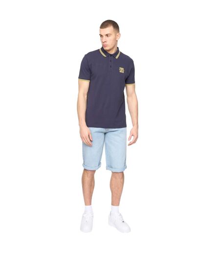 Polo Changra Homme Bleu Nuit Crosshatch
